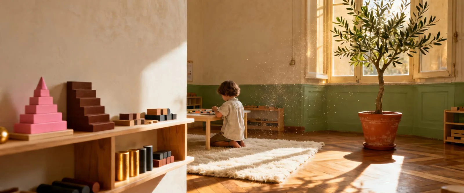 Montessori trieda v rannom svetle